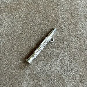 Silver clarinet charm/pendant